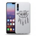 Полупрозрачный дизайнерский пластиковый чехол для Huawei P20 Pro Прозрачные ловцы снов