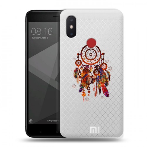 Полупрозрачный дизайнерский пластиковый чехол для Xiaomi Mi8 SE Прозрачные ловцы снов