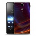 Дизайнерский пластиковый чехол для Sony Xperia TX Абстракции Вращение