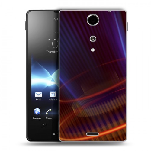 Дизайнерский пластиковый чехол для Sony Xperia TX Абстракции Вращение