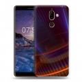 Дизайнерский пластиковый чехол для Nokia 7 Plus Абстракции Вращение