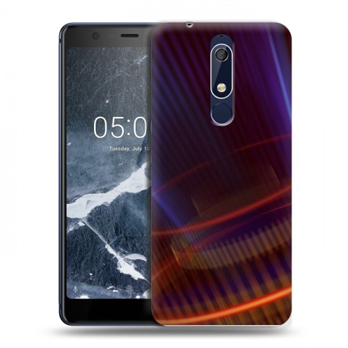 Дизайнерский пластиковый чехол для Nokia 5.1 Абстракции Вращение