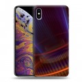 Дизайнерский силиконовый чехол для Iphone Xs Max Абстракции Вращение