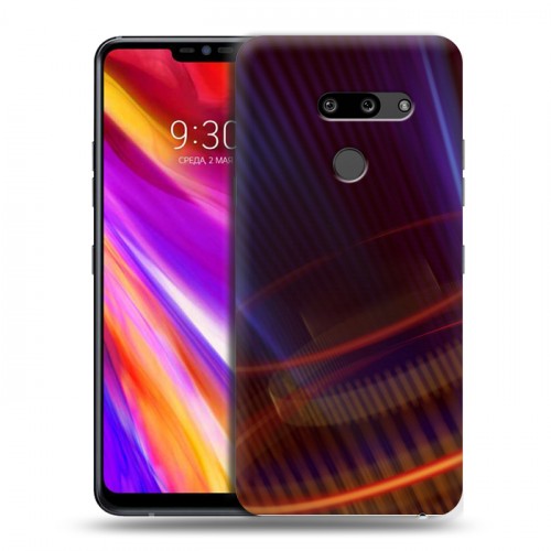 Дизайнерский пластиковый чехол для LG G8 ThinQ Абстракции Вращение