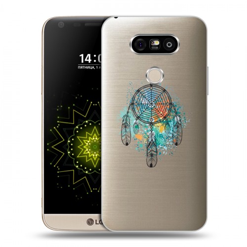 Полупрозрачный дизайнерский пластиковый чехол для LG G5 Прозрачные ловцы снов