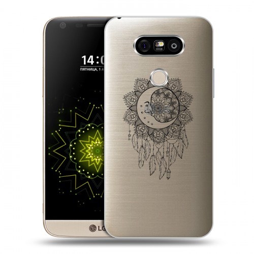 Полупрозрачный дизайнерский пластиковый чехол для LG G5 Прозрачные ловцы снов