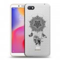 Полупрозрачный дизайнерский пластиковый чехол для Xiaomi RedMi 6A Прозрачные ловцы снов