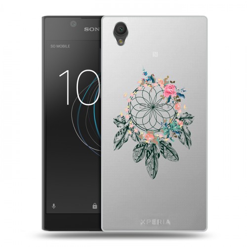 Полупрозрачный дизайнерский пластиковый чехол для Sony Xperia L1 Прозрачные ловцы снов