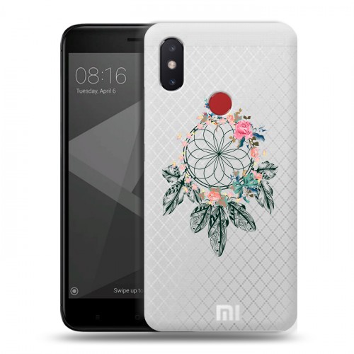 Полупрозрачный дизайнерский пластиковый чехол для Xiaomi Mi8 SE Прозрачные ловцы снов