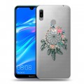 Полупрозрачный дизайнерский пластиковый чехол для Huawei Y6 (2019) Прозрачные ловцы снов