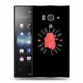 Дизайнерский пластиковый чехол для Sony Xperia acro S Мистические эмблемы