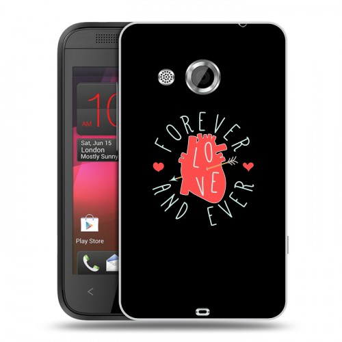 Дизайнерский пластиковый чехол для HTC Desire 200 Мистические эмблемы