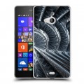 Дизайнерский пластиковый чехол для Microsoft Lumia 540 Абстракции Вращение