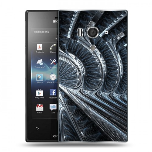 Дизайнерский пластиковый чехол для Sony Xperia acro S Абстракции Вращение