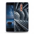 Дизайнерский пластиковый чехол для Nokia 8 Абстракции Вращение