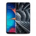 Дизайнерский пластиковый чехол для Samsung Galaxy A20s Абстракции Вращение