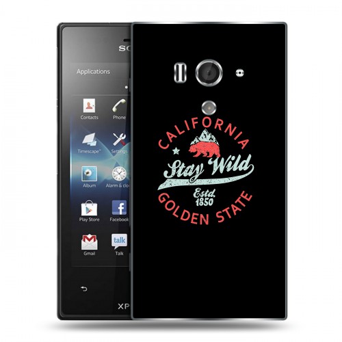 Дизайнерский пластиковый чехол для Sony Xperia acro S Мистические эмблемы