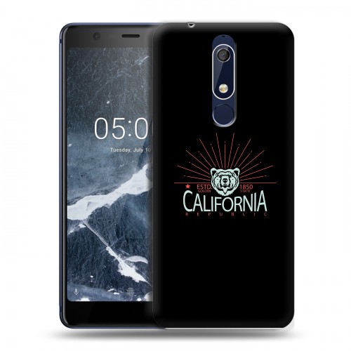 Дизайнерский пластиковый чехол для Nokia 5.1 Мистические эмблемы