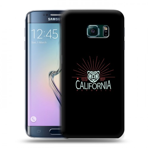 Дизайнерский пластиковый чехол для Samsung Galaxy S6 Edge Мистические эмблемы