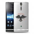 Полупрозрачный дизайнерский пластиковый чехол для Sony Xperia S Прозрачные дикий запад