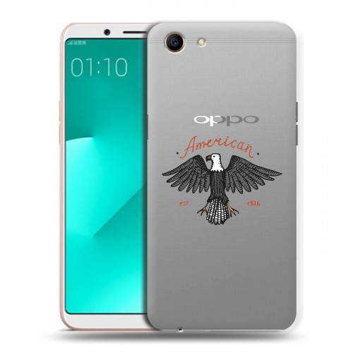 Полупрозрачный дизайнерский пластиковый чехол для OPPO A83 Прозрачные дикий запад