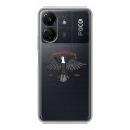 Полупрозрачный дизайнерский пластиковый чехол для Xiaomi Poco C65 Прозрачные дикий запад