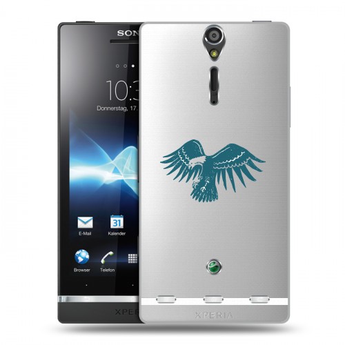 Полупрозрачный дизайнерский пластиковый чехол для Sony Xperia S Прозрачные дикий запад