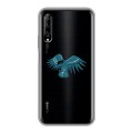 Полупрозрачный дизайнерский пластиковый чехол для Huawei Y9s Прозрачные дикий запад