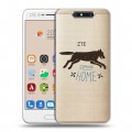 Полупрозрачный дизайнерский пластиковый чехол для ZTE Blade V8 Прозрачные дикий запад