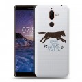 Полупрозрачный дизайнерский пластиковый чехол для Nokia 7 Plus Прозрачные дикий запад