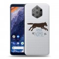 Полупрозрачный дизайнерский пластиковый чехол для Nokia 9 PureView Прозрачные дикий запад