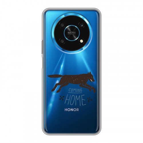 Полупрозрачный дизайнерский силиконовый чехол для Huawei Honor Magic 4 Lite 5G Прозрачные дикий запад