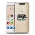 Полупрозрачный дизайнерский пластиковый чехол для ZTE Blade V8 Прозрачные дикий запад