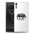 Полупрозрачный дизайнерский пластиковый чехол для Sony Xperia XZs Прозрачные дикий запад