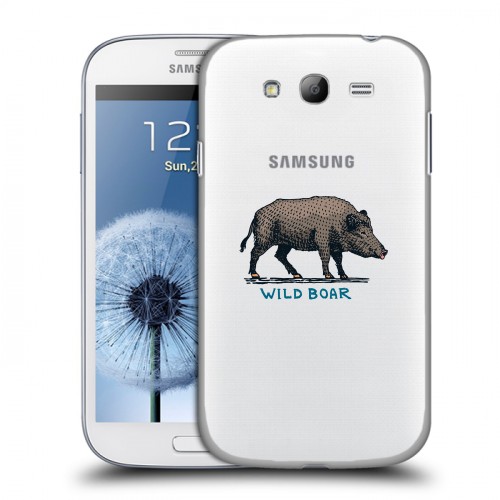 Полупрозрачный дизайнерский пластиковый чехол для Samsung Galaxy Grand Прозрачные дикий запад