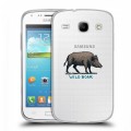 Полупрозрачный дизайнерский силиконовый чехол для Samsung Galaxy Core Прозрачные дикий запад