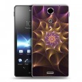 Дизайнерский пластиковый чехол для Sony Xperia TX Абстракции Вращение