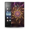 Дизайнерский пластиковый чехол для Sony Xperia acro S Абстракции Вращение