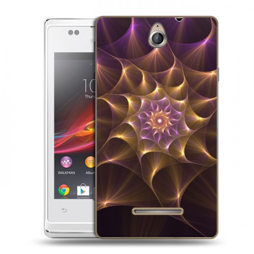 Дизайнерский пластиковый чехол для Sony Xperia E Абстракции Вращение