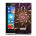 Дизайнерский пластиковый чехол для Microsoft Lumia 435 Абстракции Вращение