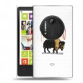 Полупрозрачный дизайнерский пластиковый чехол для Nokia Lumia 1020 Прозрачные дикий запад