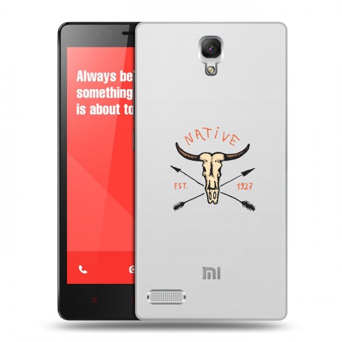 Полупрозрачный дизайнерский силиконовый чехол для Xiaomi RedMi Note Прозрачные дикий запад