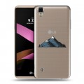 Полупрозрачный дизайнерский пластиковый чехол для LG X Style Прозрачные дикий запад