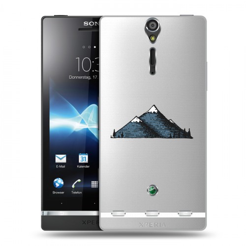 Полупрозрачный дизайнерский пластиковый чехол для Sony Xperia S Прозрачные дикий запад