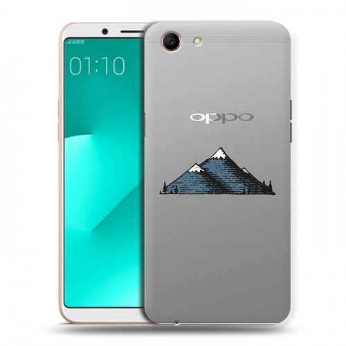 Полупрозрачный дизайнерский пластиковый чехол для OPPO A83 Прозрачные дикий запад