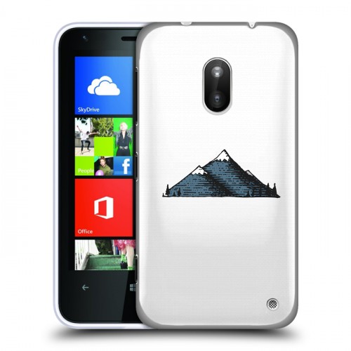 Полупрозрачный дизайнерский силиконовый чехол для Nokia Lumia 620 Прозрачные дикий запад
