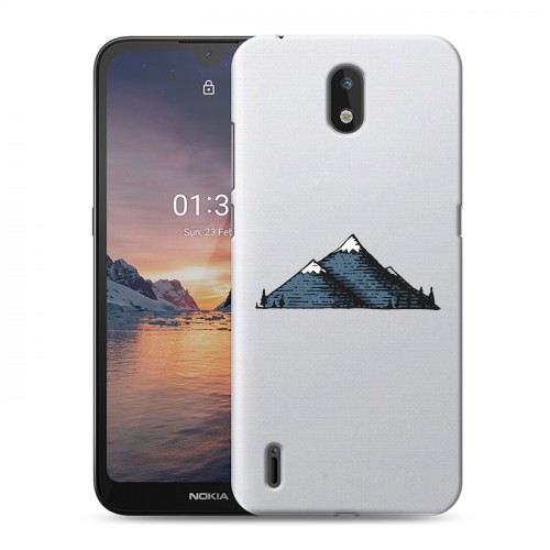 Полупрозрачный дизайнерский пластиковый чехол для Nokia 1.3 Прозрачные дикий запад