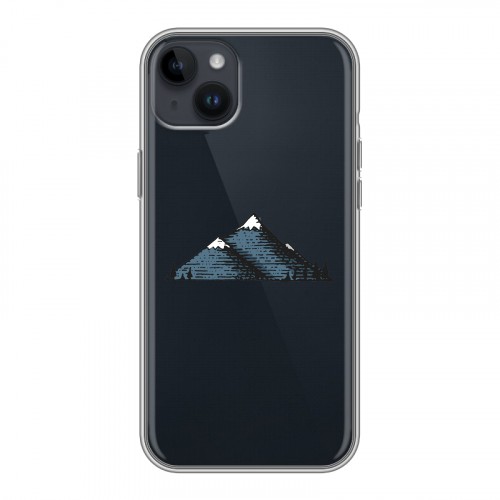 Полупрозрачный дизайнерский пластиковый чехол для Iphone 14 Plus Прозрачные дикий запад