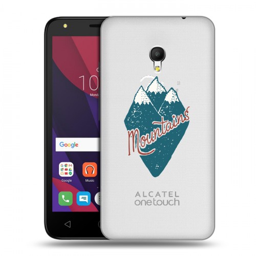 Полупрозрачный дизайнерский пластиковый чехол для Alcatel Pixi 4 (5) 5010D Прозрачные дикий запад