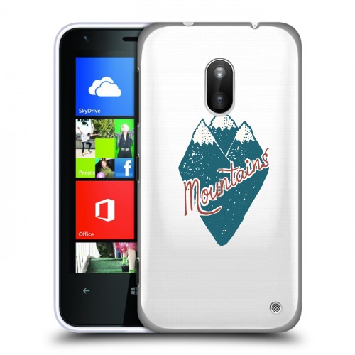 Полупрозрачный дизайнерский пластиковый чехол для Nokia Lumia 620 Прозрачные дикий запад